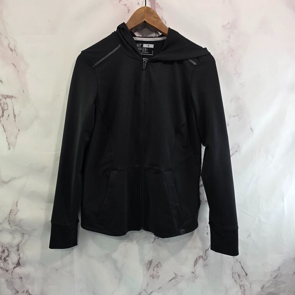 511 Tactical Jacket Womens Small Black Full Zip Hooded Lightweight Softshell
